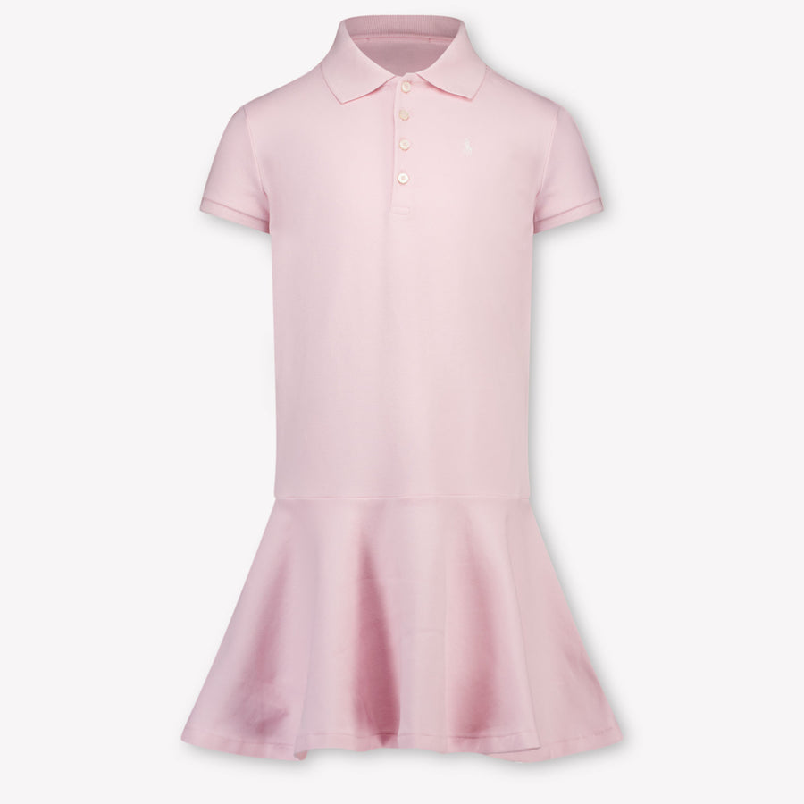Ralph Lauren Kids Girls Dress In Light Pink
