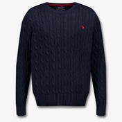 Ralph Lauren Kids Boys Sweater In Navy