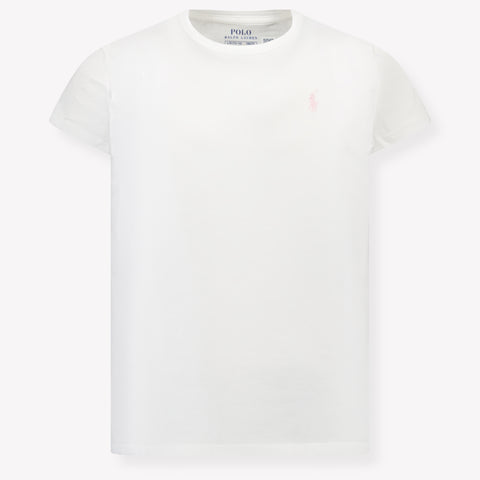 Ralph Lauren Kinder Meisjes T-Shirt In Wit