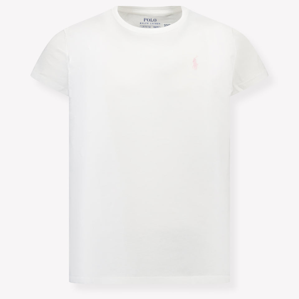 Ralph Lauren Kinder Meisjes T-Shirt In Wit