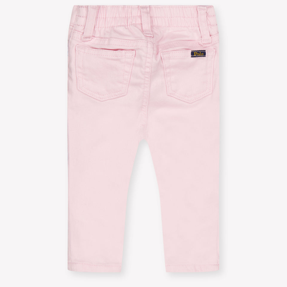 Ralph Lauren Baby Girls Jeans In Light Pink
