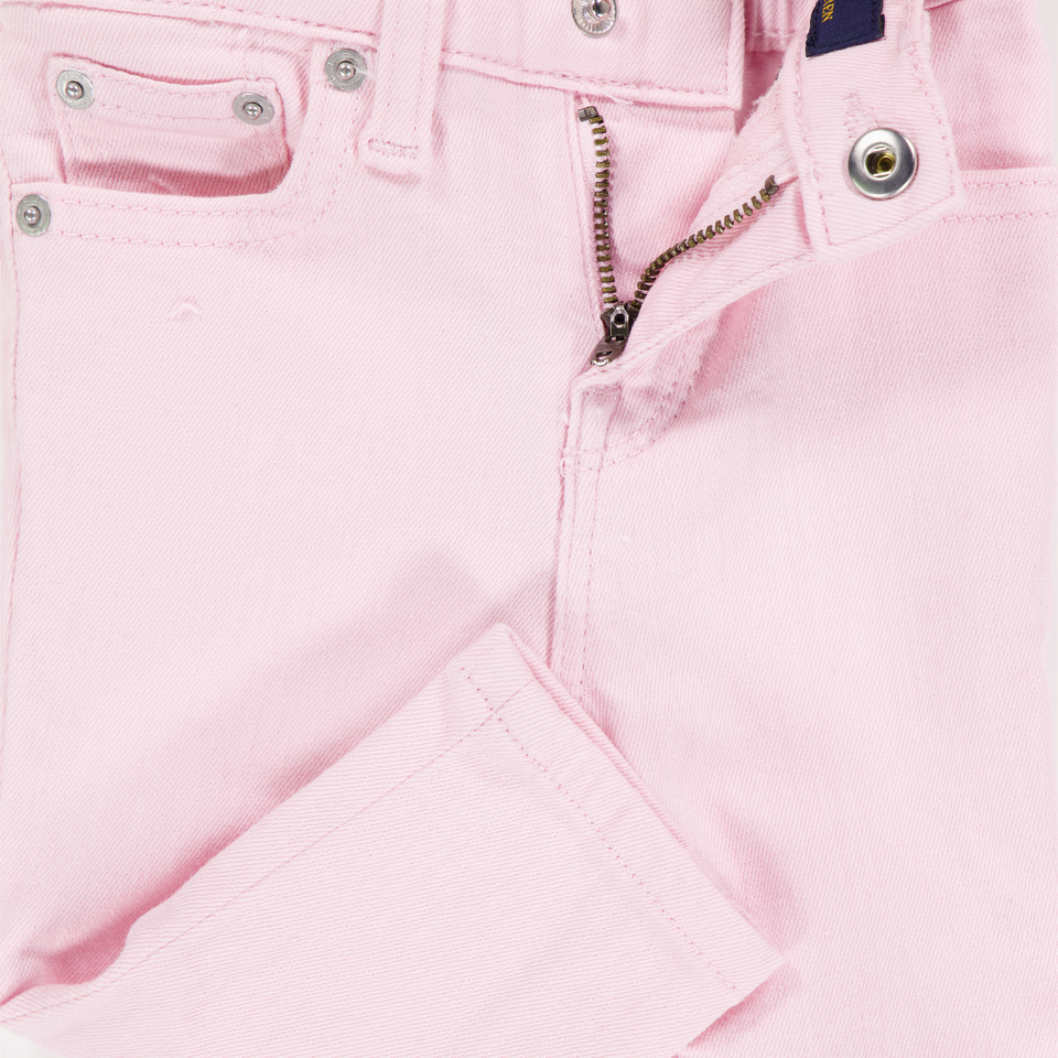 Ralph Lauren Baby Girls Jeans In Light Pink