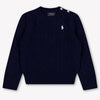 Ralph Lauren Kids Girls Sweater In Navy