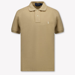 Ralph Lauren Kids Boys Polo In Beige