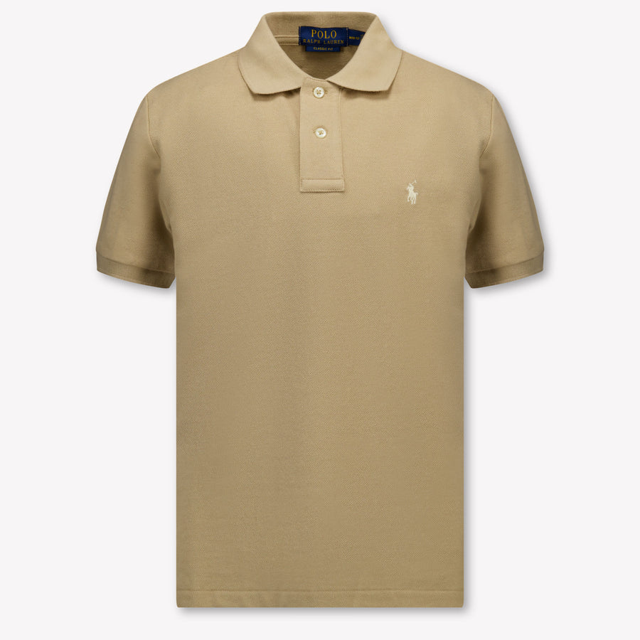 Ralph Lauren Kids Boys Polo In Beige