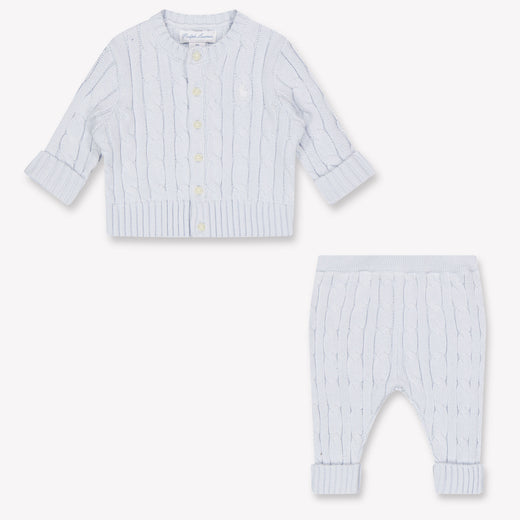 Ralph Lauren Baby Unisex Set In Light Blue