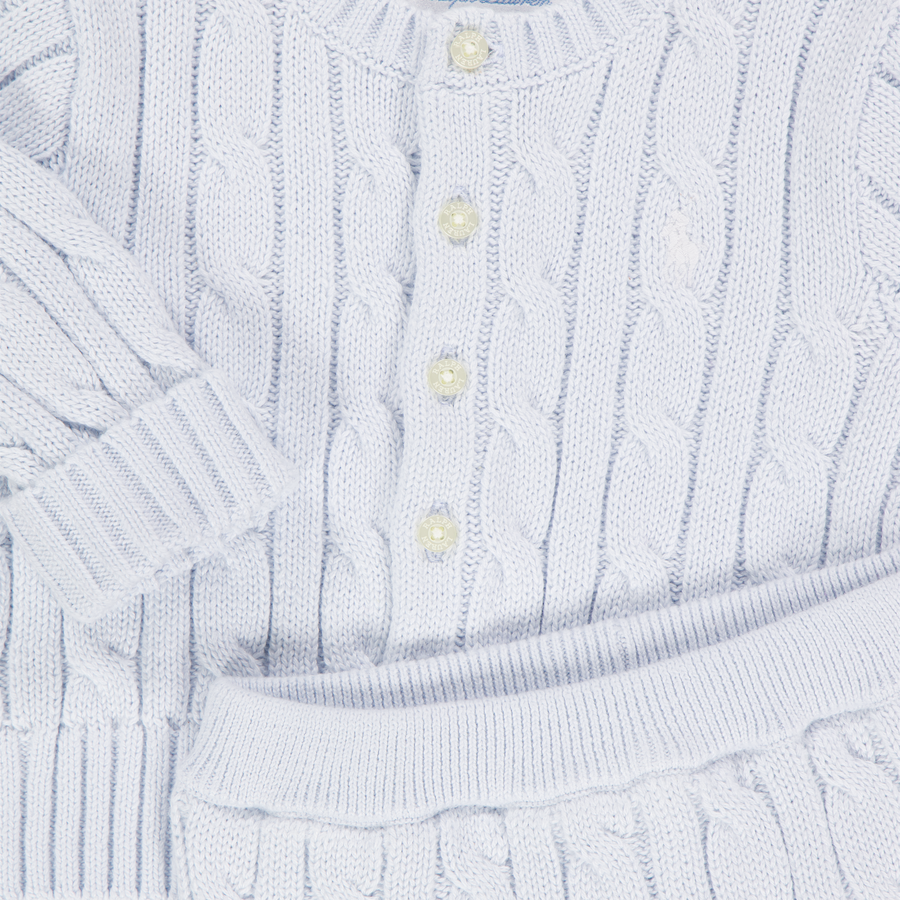 Ralph Lauren Baby Unisex Set In Light Blue