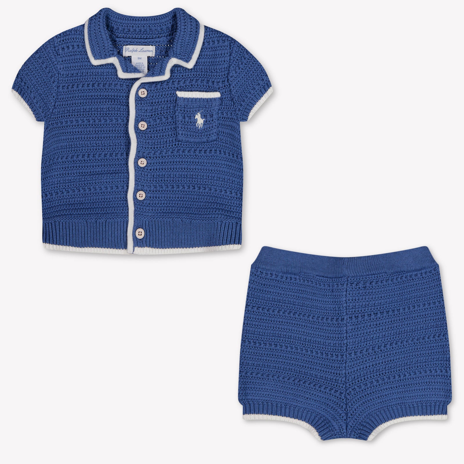 Ralph Lauren Baby Boys Set In Dark Blue