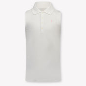 Ralph Lauren Kids Girls Polo In White