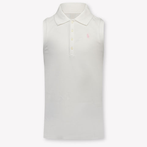 Ralph Lauren Kids Girls Polo In White