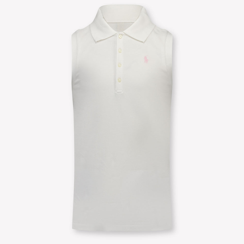Ralph Lauren Kids Girls Polo In White