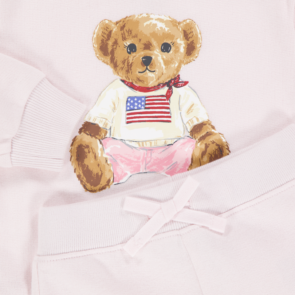 Ralph Lauren Baby Meisjes Joggingpak In Licht Roze