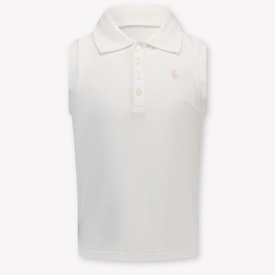 Ralph Lauren Kinder Meisjes Polo In Wit