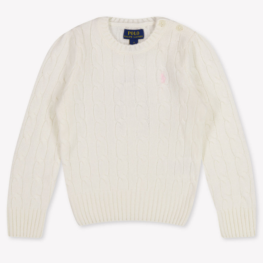 Ralph Lauren Kinder Meisjes Trui In Off White