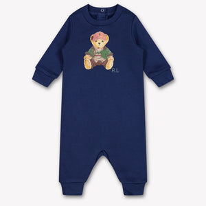 Ralph Lauren Baby Boys Playsuit In Navy