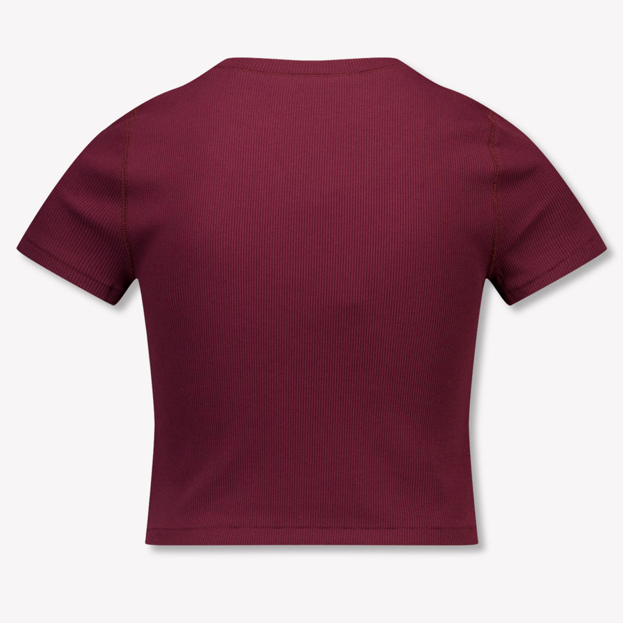 Ralph Lauren Kinder Meisjes T-Shirt In Bordeaux