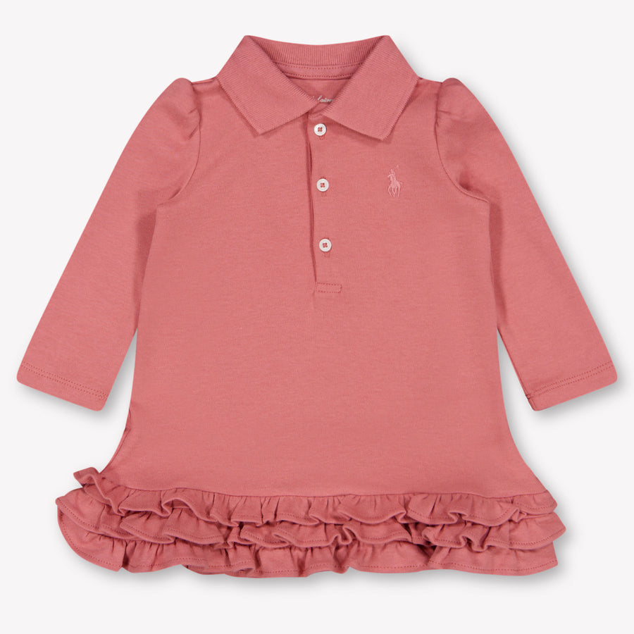 Ralph Lauren Baby Girls Dress in Dusty Pink