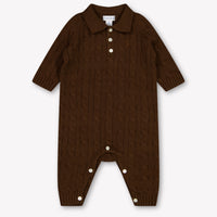 Ralph Lauren Baby Boys Playsuit In Brown