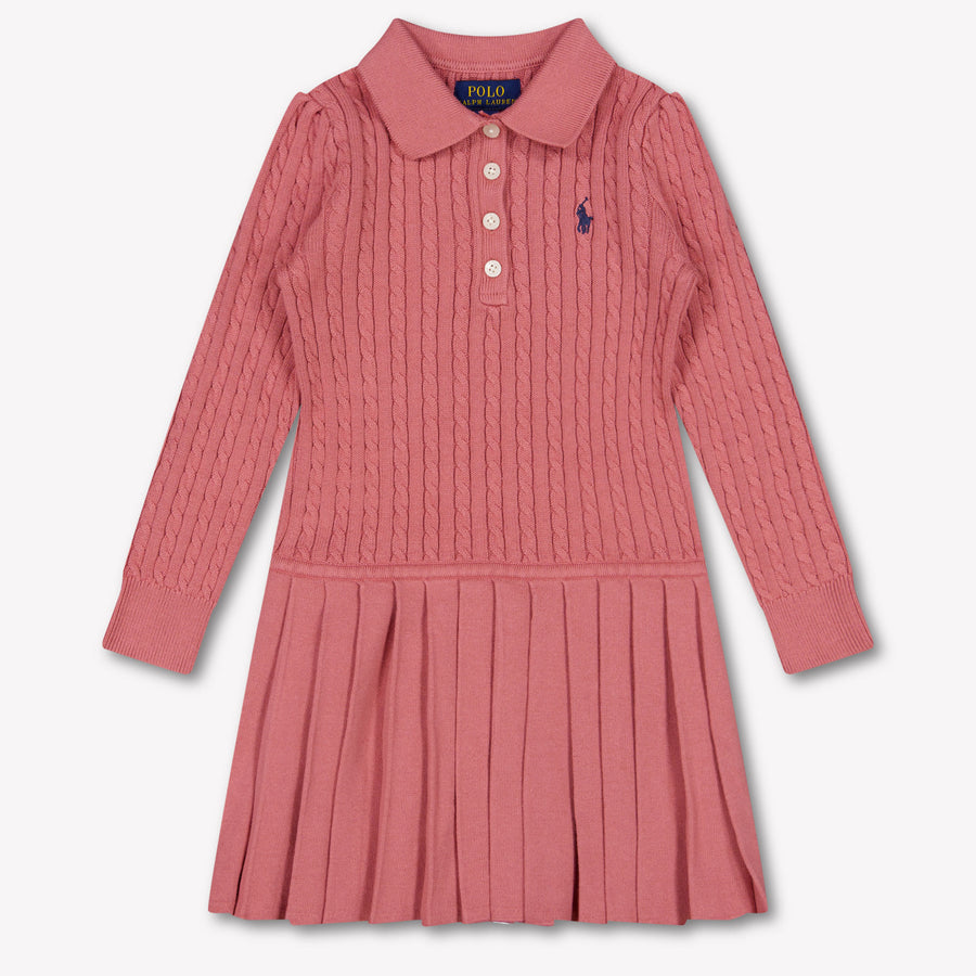 Ralph Lauren Kinder Meisjes Jurk In Oud Roze