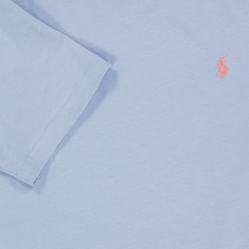 Ralph Lauren Kids Boys T-Shirt In Light Blue