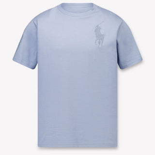 Ralph Lauren Kinder Jongens T-Shirt In Licht Blauw