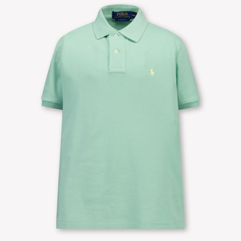 Ralph Lauren Kids Boys Polo In Light Green