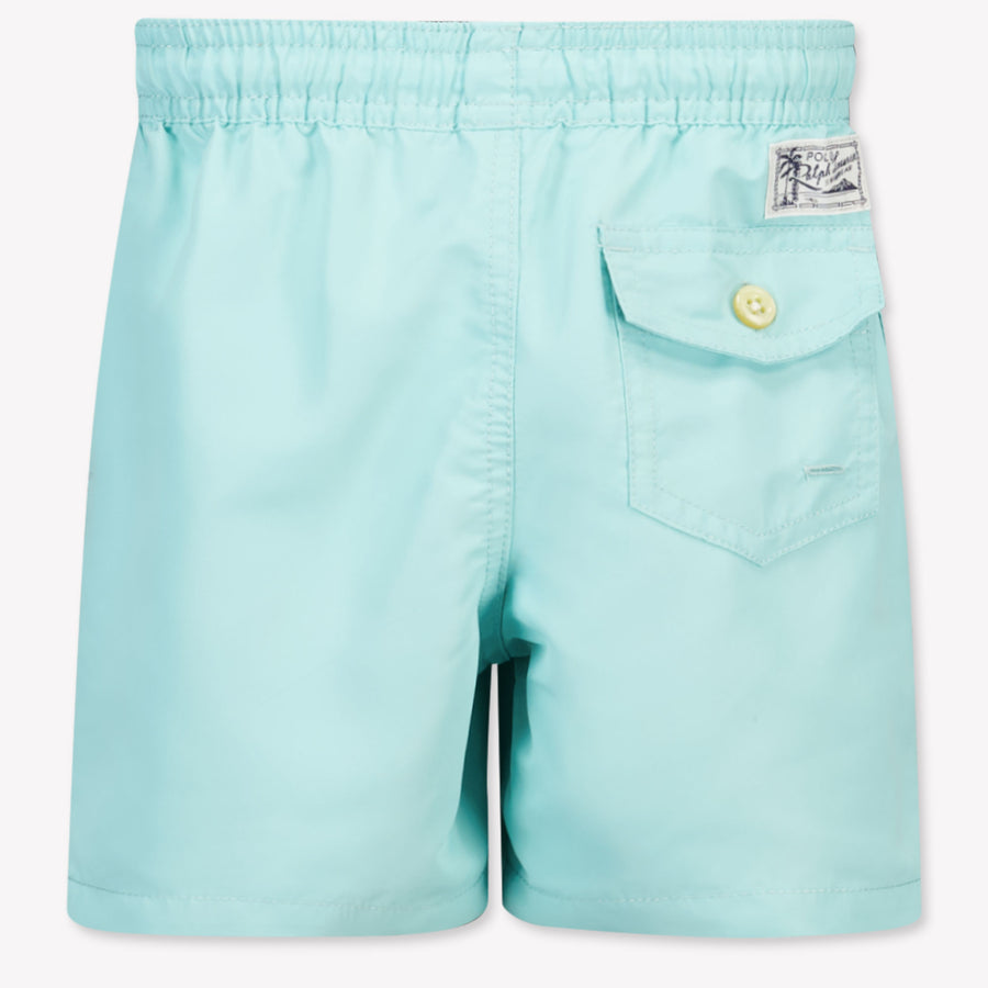 Ralph Lauren Kids Boys Swimwear In Turquoise