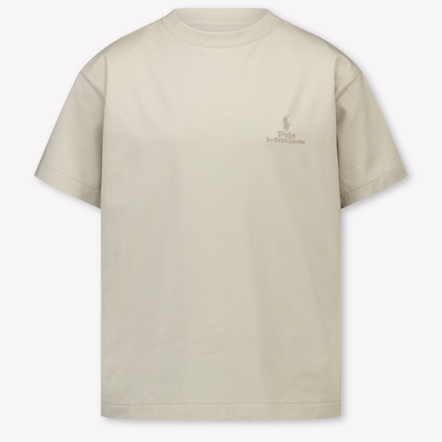 Ralph Lauren Kids Boys T-Shirt In Beige