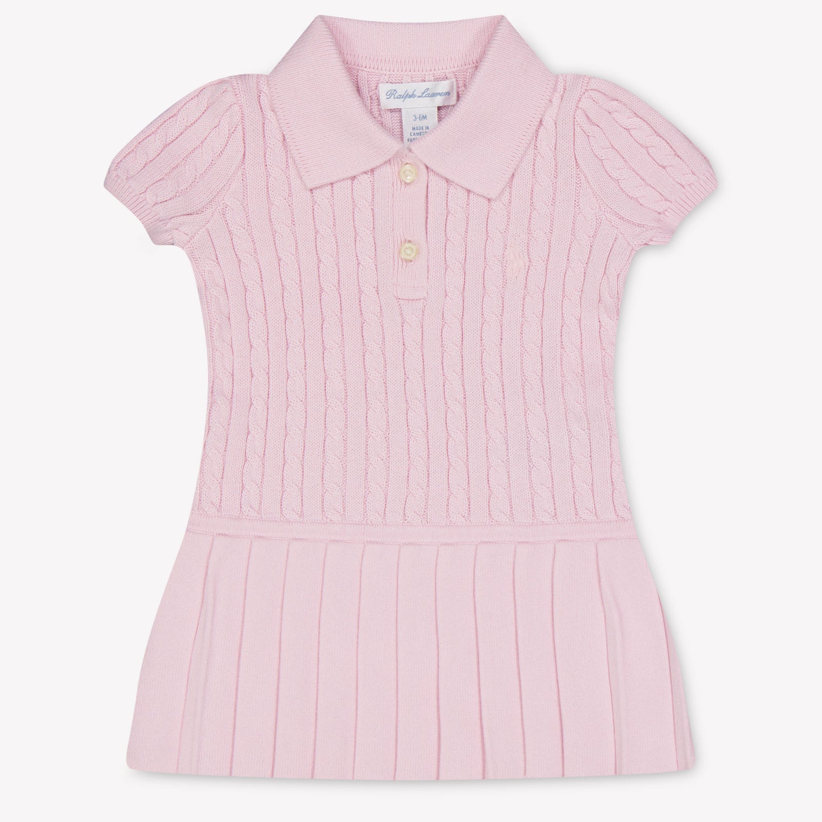 Ralph Lauren Baby Girls Dress In Light Pink