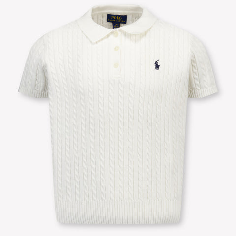 Ralph Lauren Kinder Meisjes Polo In Wit