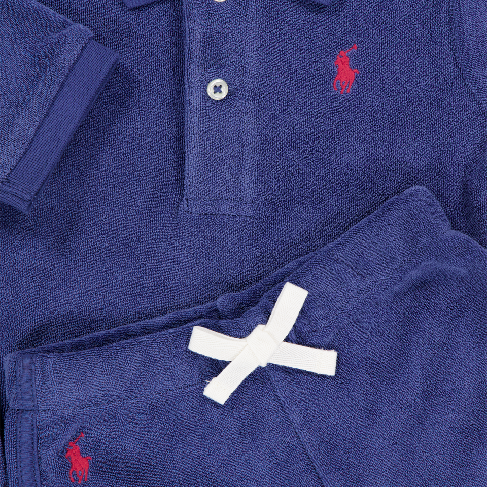 Ralph Lauren Baby Boys Set In Navy