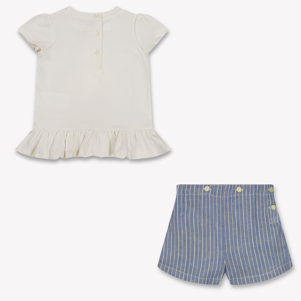 Ralph Lauren Baby Meisjes Setje In Off White