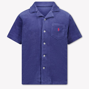 Ralph Lauren Kids Boys Blouse In Navy