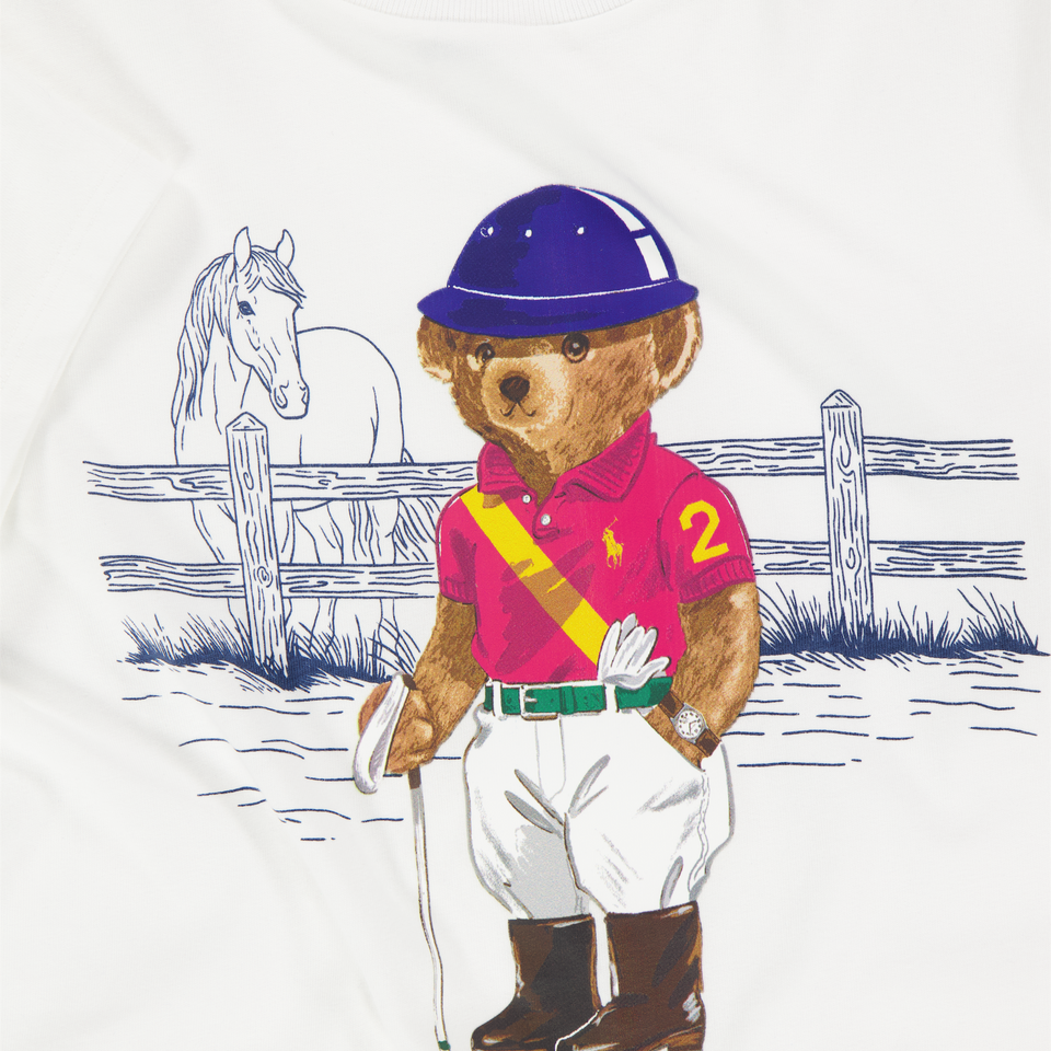 Ralph Lauren Kinder Jongens T-Shirt In Wit