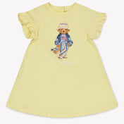 Ralph Lauren Baby Girls Dress In Yellow