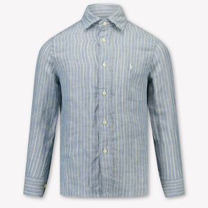 Ralph Lauren Kids Boys Blouse In Light Blue