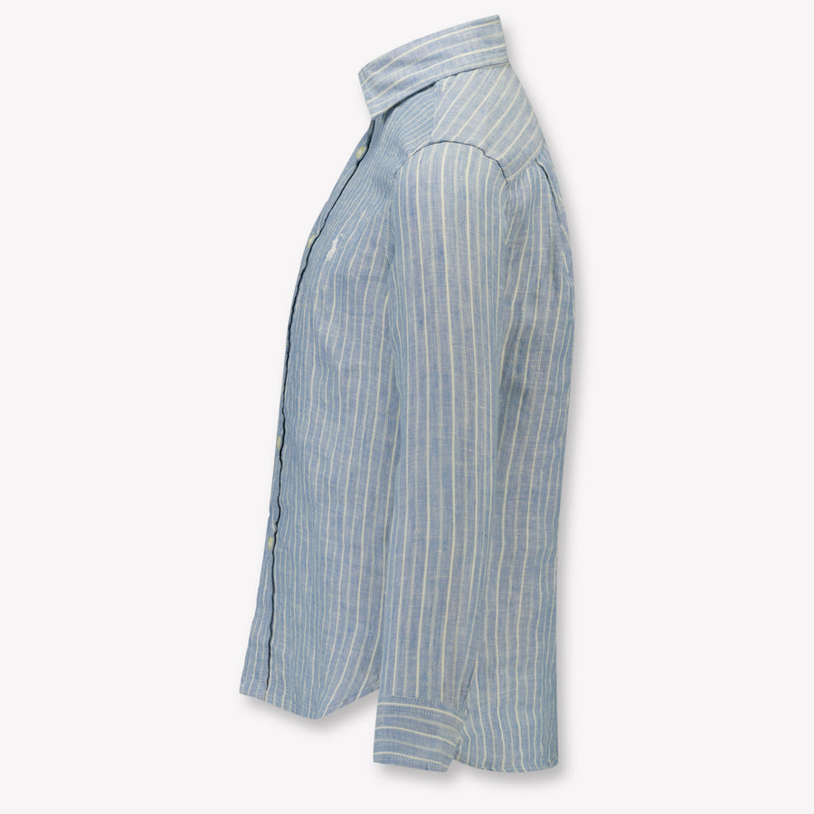Ralph Lauren Kids Boys Blouse In Light Blue