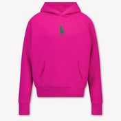 Ralph Lauren Kids Girls Sweater In Fuchsia