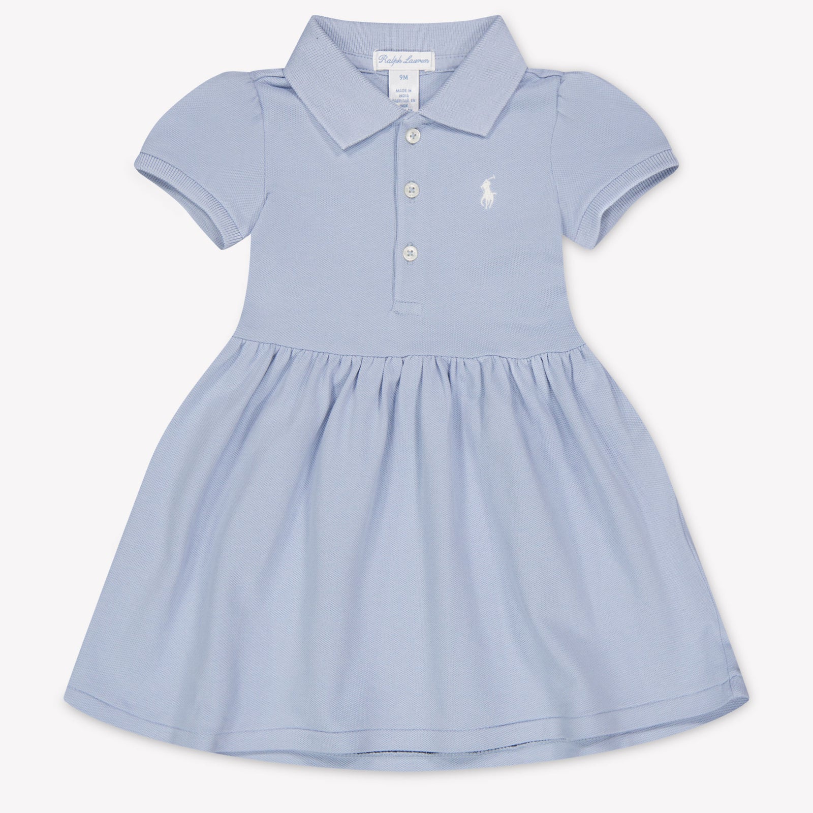 Ralph Lauren Baby Girls Dress In Light Blue