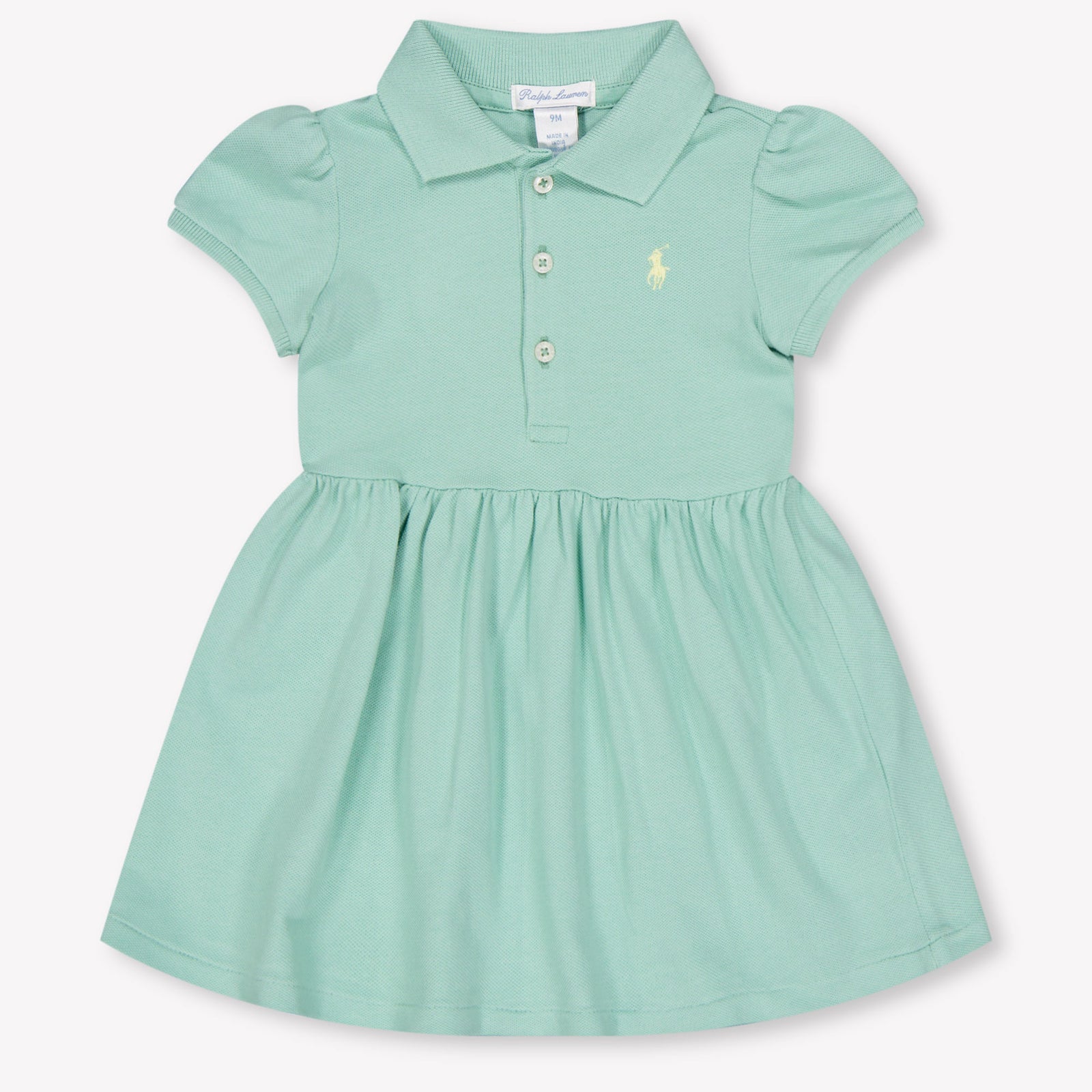 Ralph Lauren Baby Girls Dress In Light Green