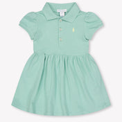Ralph Lauren Baby Girls Dress In Light Green