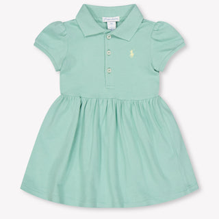 Ralph Lauren Baby Girls Dress In Light Green