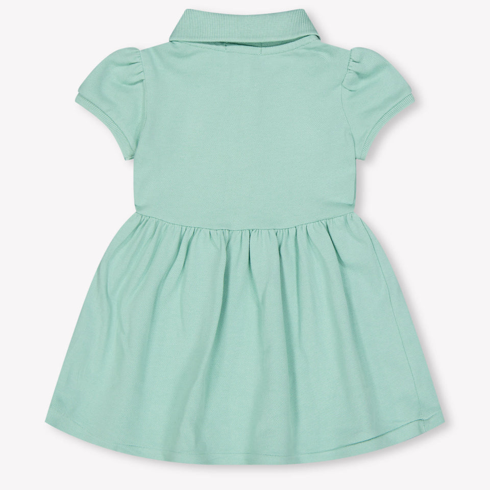 Ralph Lauren Baby Girls Dress In Light Green