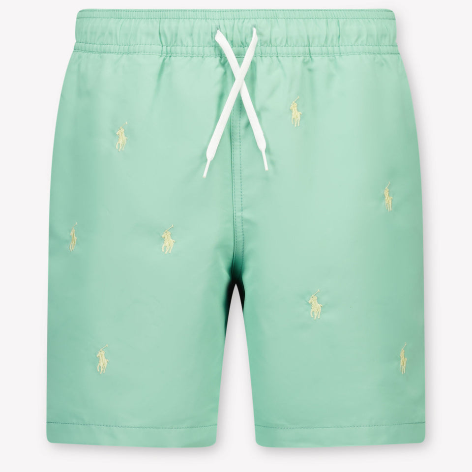 Ralph Lauren Kids Boys Swimwear In Light Green