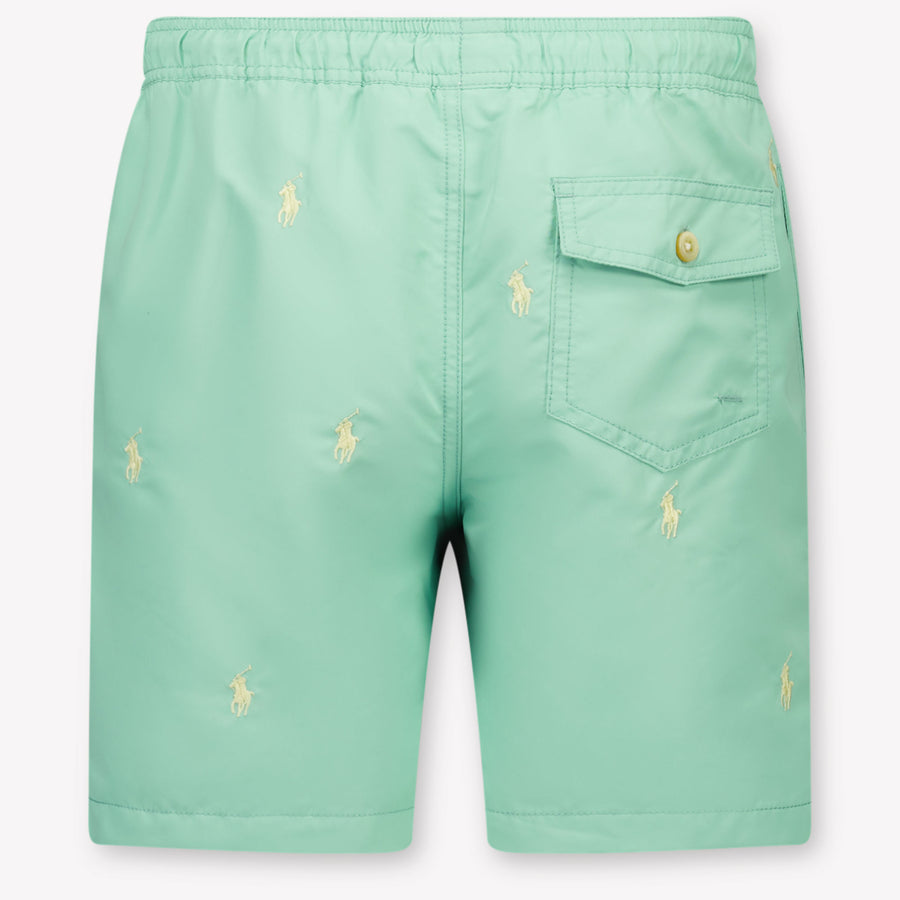 Ralph Lauren Kids Boys Swimwear In Light Green