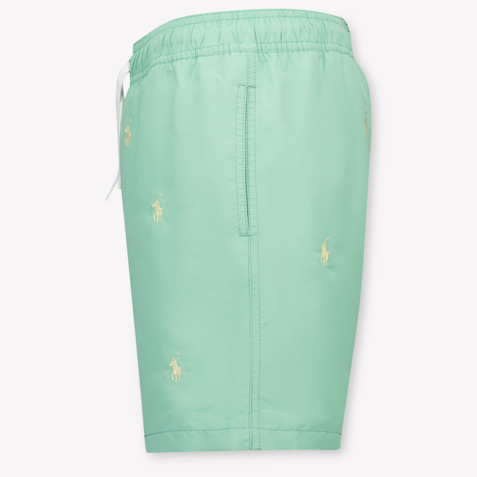 Ralph Lauren Kids Boys Swimwear In Light Green