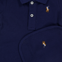 Ralph Lauren Baby Unisex Rompertje In Navy