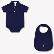 Ralph Lauren Baby Unisex Rompertje In Navy
