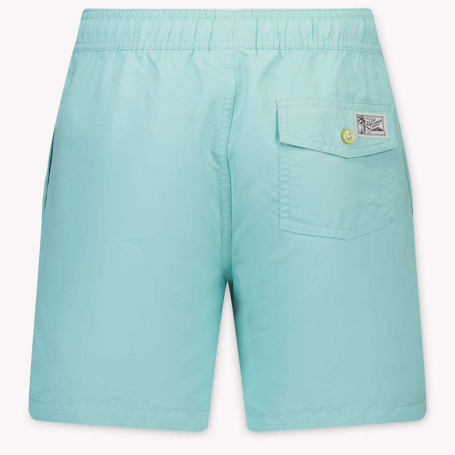 Ralph Lauren Kids Boys Swimwear In Turquoise