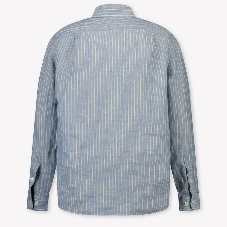 Ralph Lauren Kinder Jongens Blouse In Licht Blauw